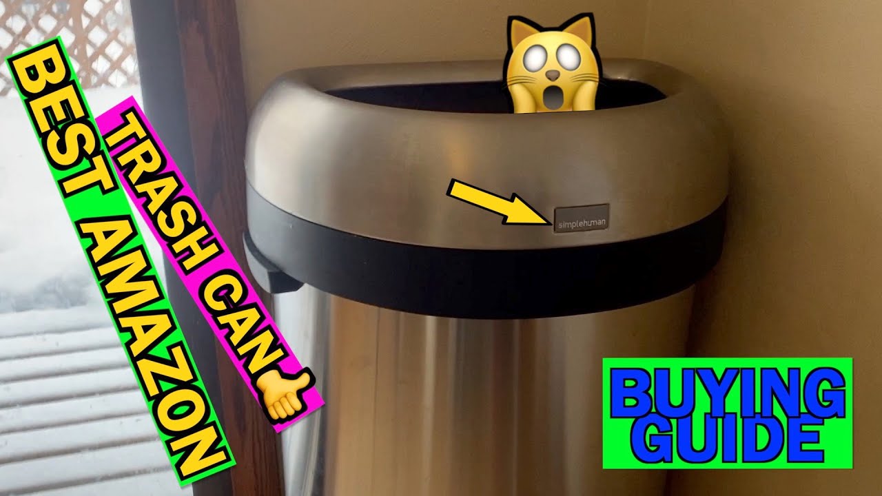 Best Amazon Trash Can Buying Guide #simplehuman #home #kitchen