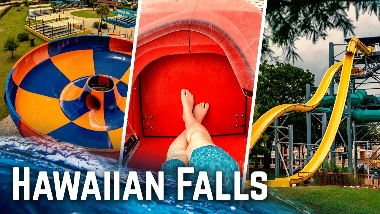 Hawaiian Falls - ALL Water Slides at ALL Parks POV!