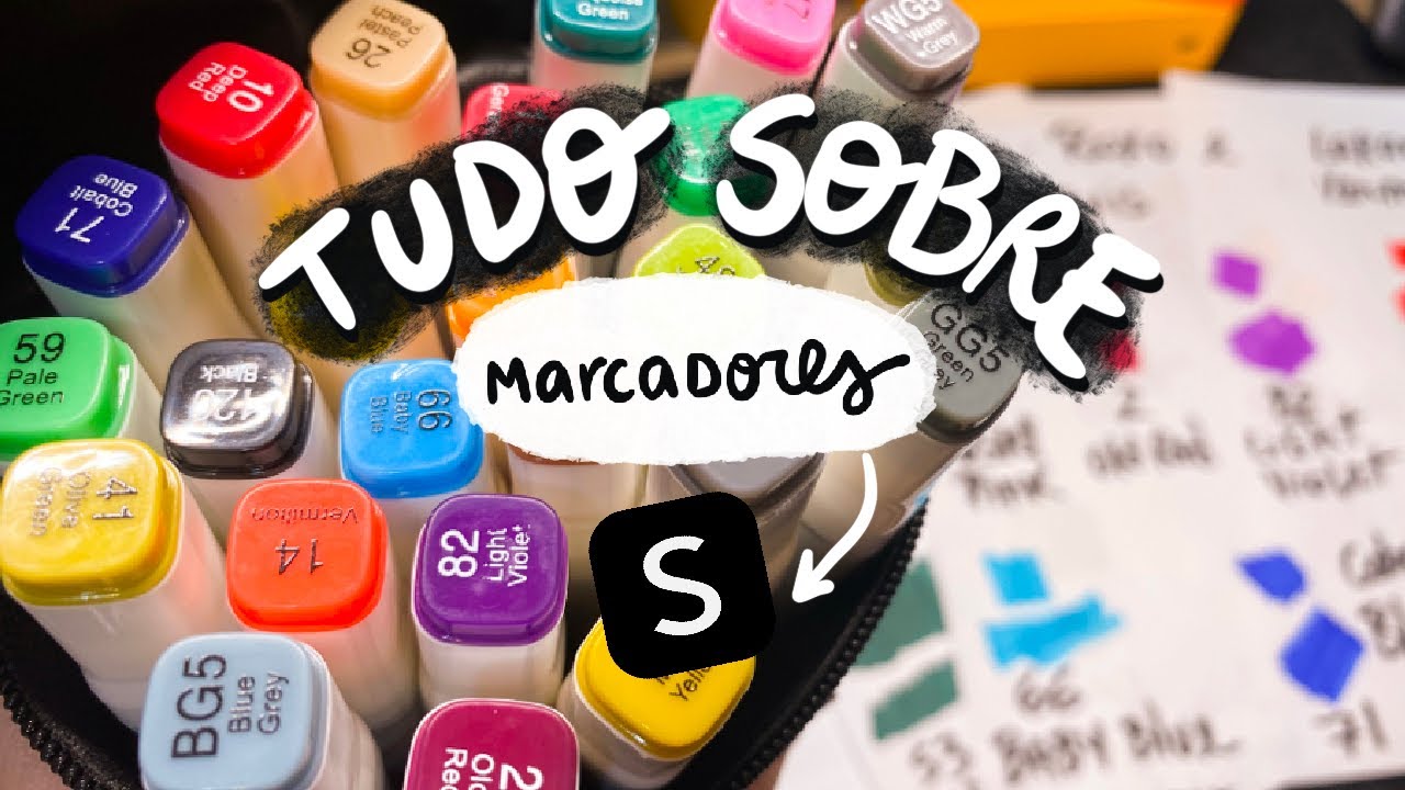 MARCADORES TOUCH DA SHEIN 24 CORES: UNBOXING + SWATCHES  DE TODAS AS CORES! VALE A PENA?