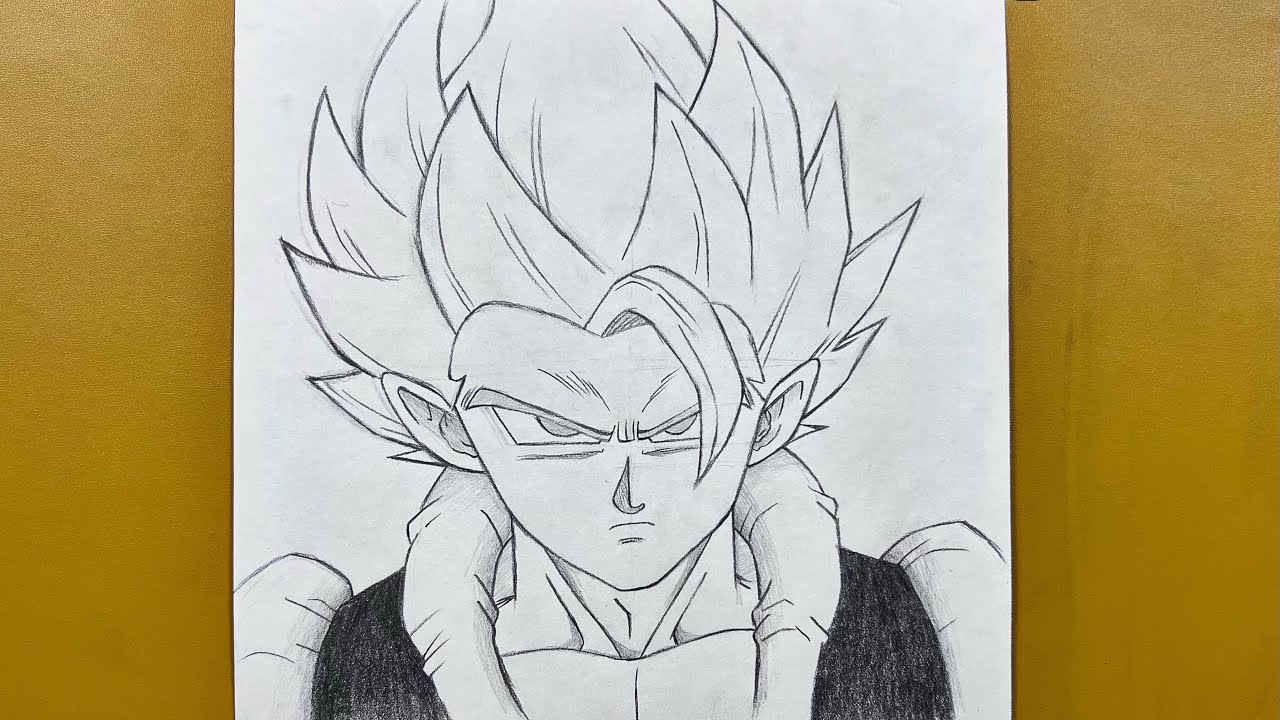 How to draw gogeta step-by-step | Easy to draw