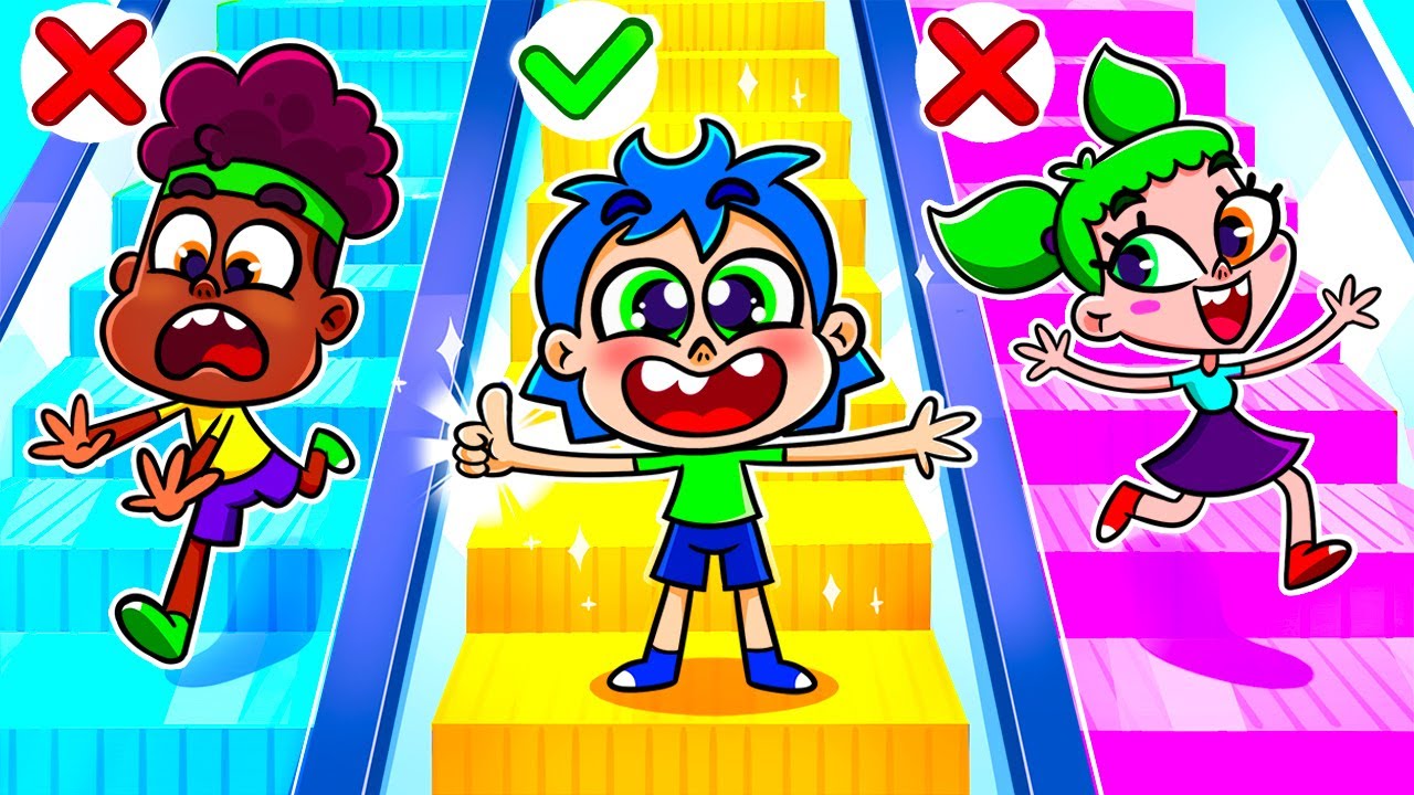 Take the Escalator Song 💛 | Educational Kids Song And Nursery Rhymes