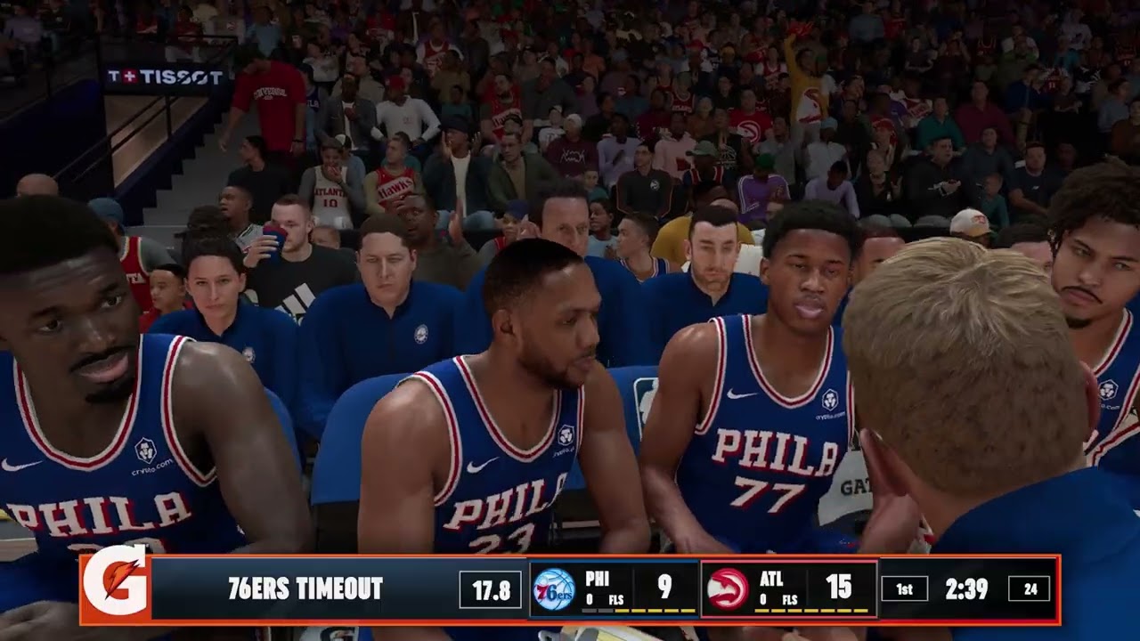 NBA 2K26 Gameplay: Philadelphia 76ers vs Atlanta Hawks - (Xbox Series X) [4K60FPS]