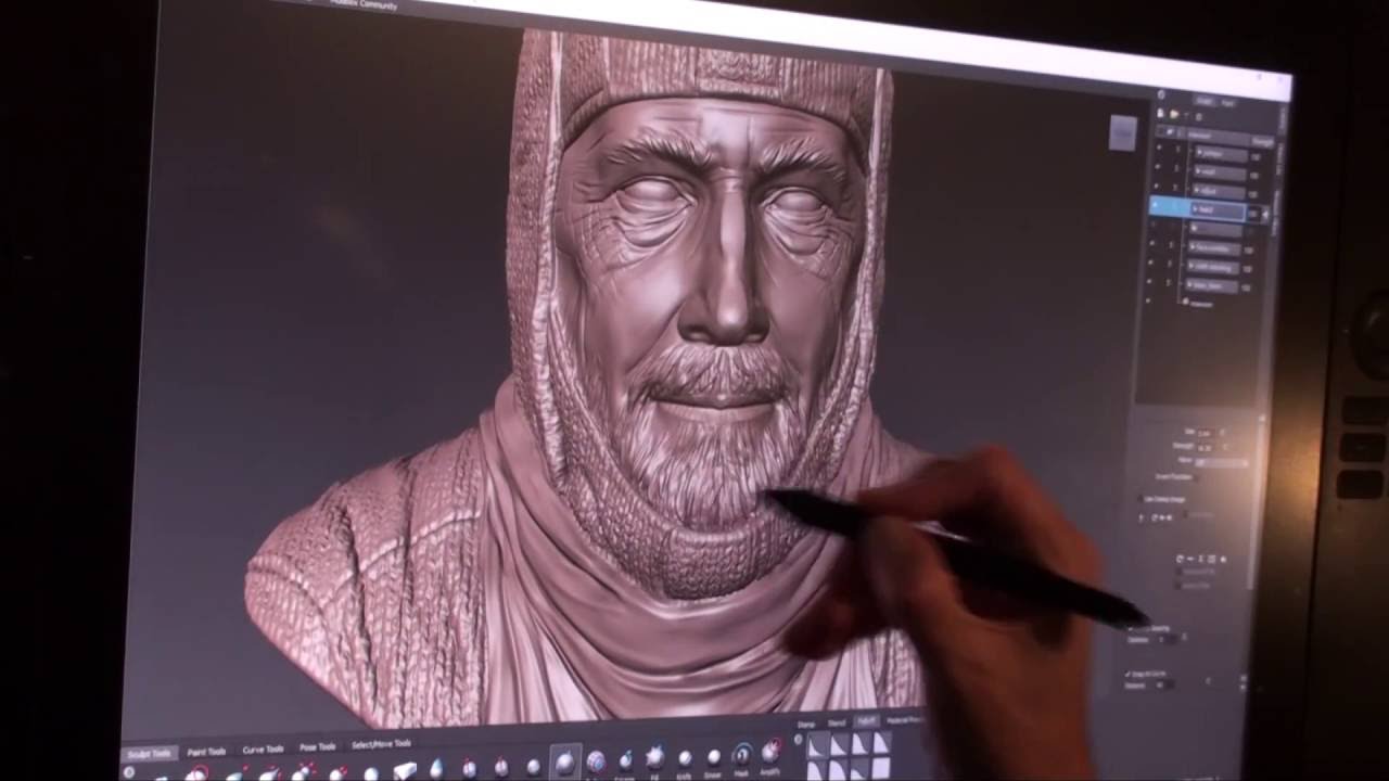 Douglas Mawson Mudbox Sculpt-Timelapse.