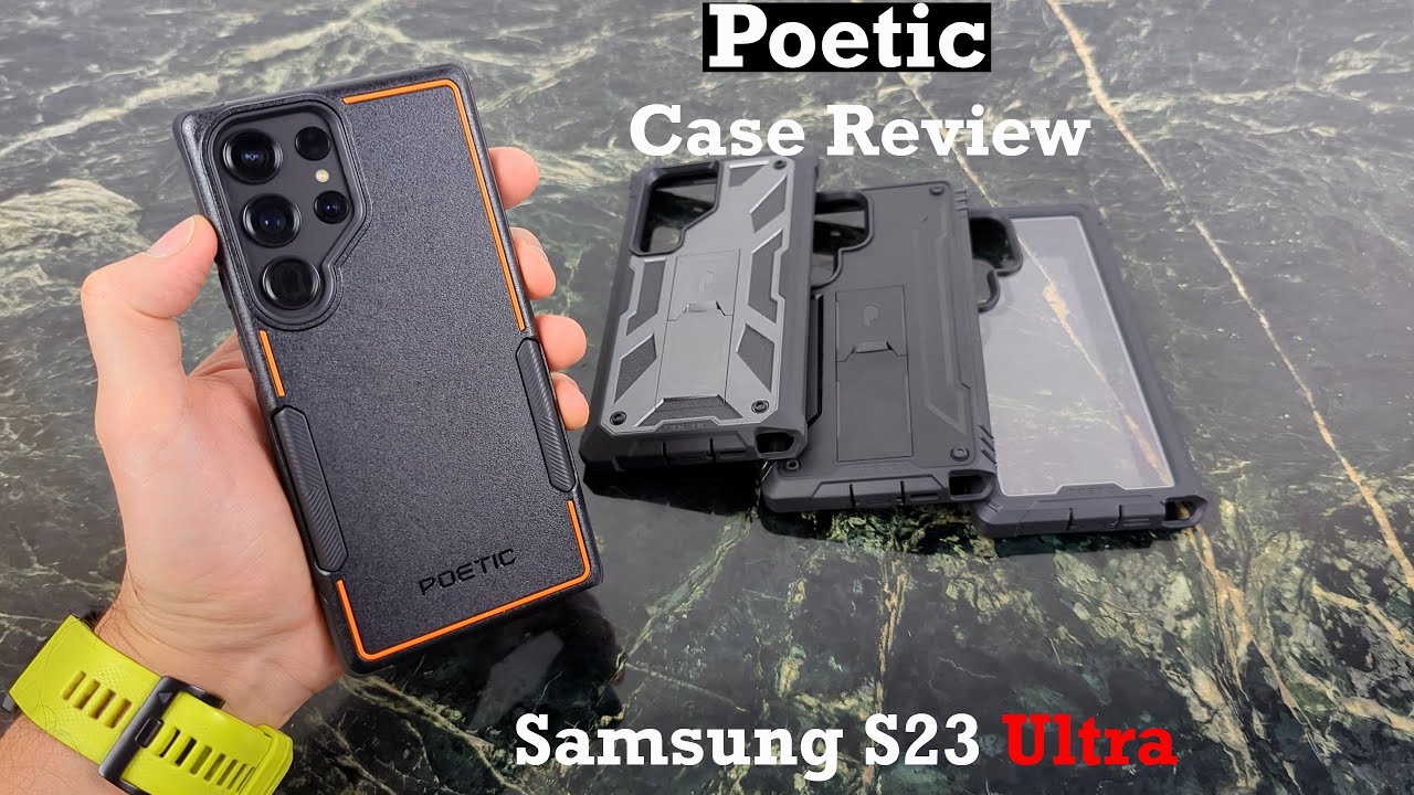 Samsung S23 Ultra Poetic Case Review : Screen Protection and Kick Stand!