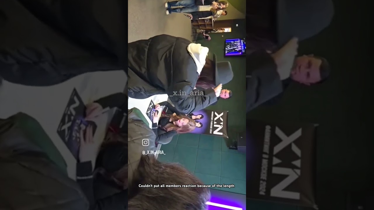 X:IN members reaction to the Ready with hat 