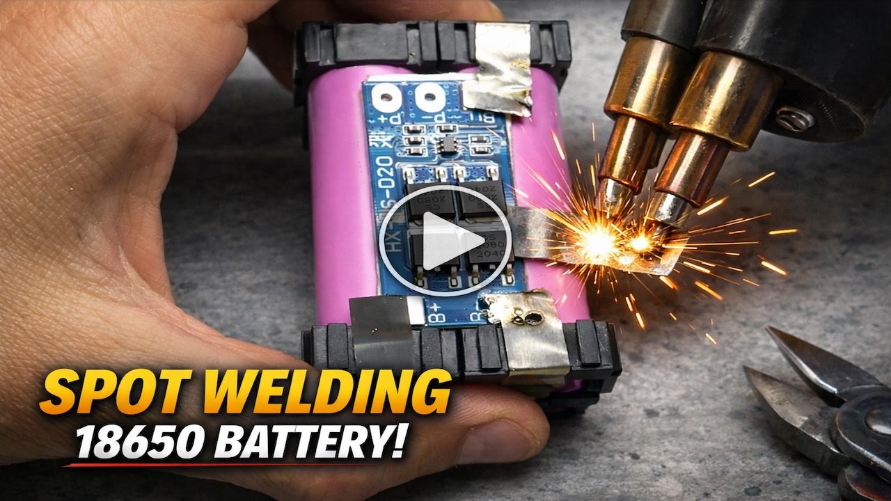 Building a 2S2P 18650 Battery Pack Using Spot Welding 🔋⚡