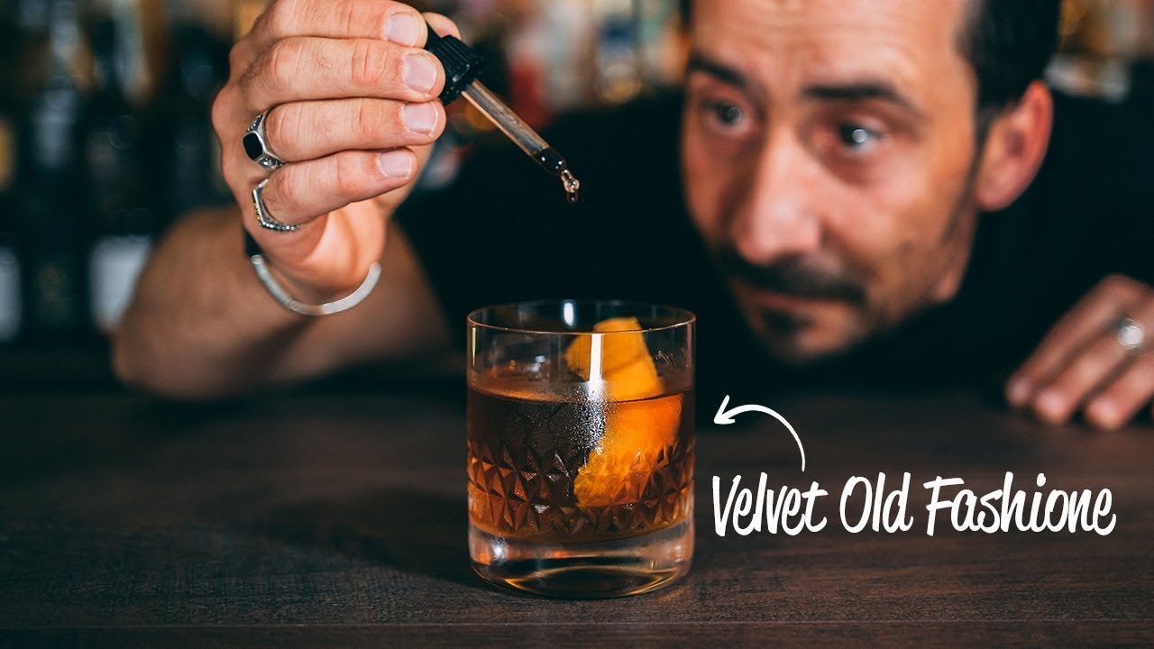 Velvet Old Fashioned. Must Try Bourbon and Sherry Cocktail.