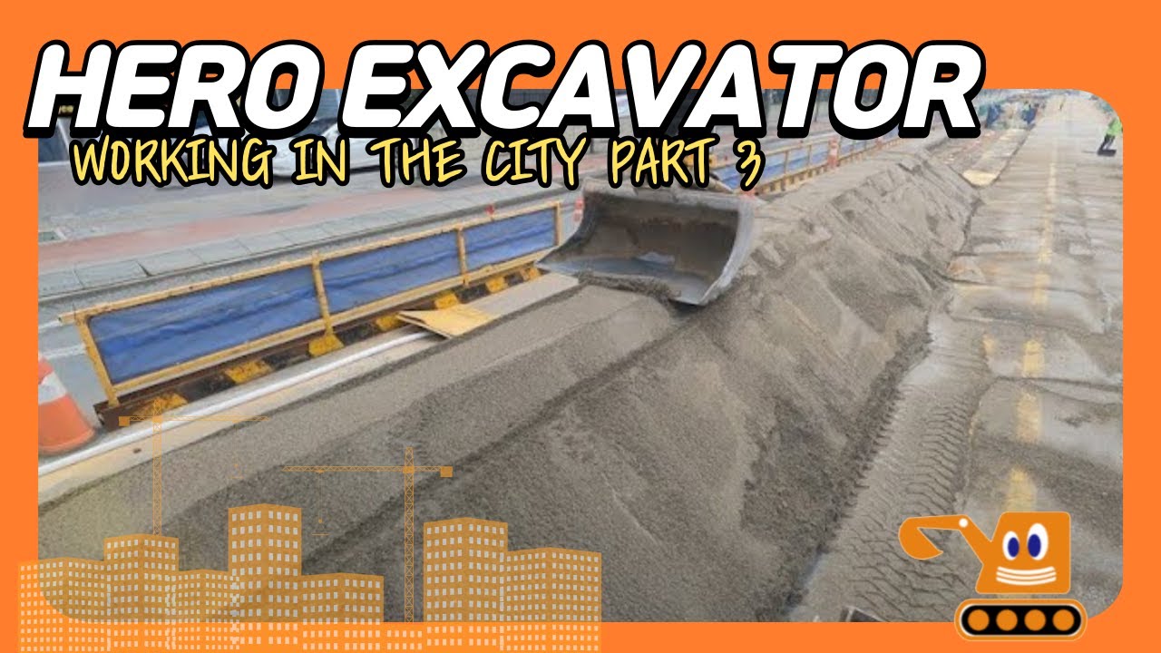 영웅건기 엥콘틸트로테이터(engcon tiltrotator)활용 지역난방900A 도시가스 400A 도로구간 되메우기 작업 [PART.3]