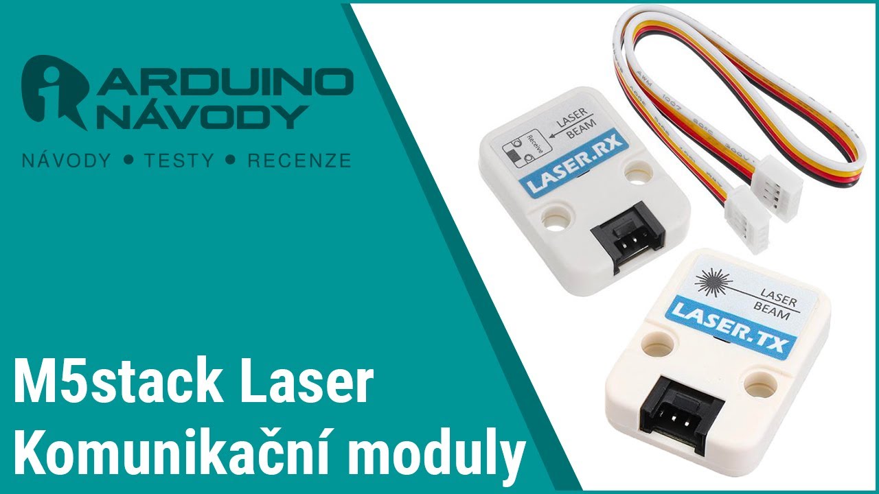 Arduino návody | M5stack Laser TX a RX moduly | Bezdrátová komunikace