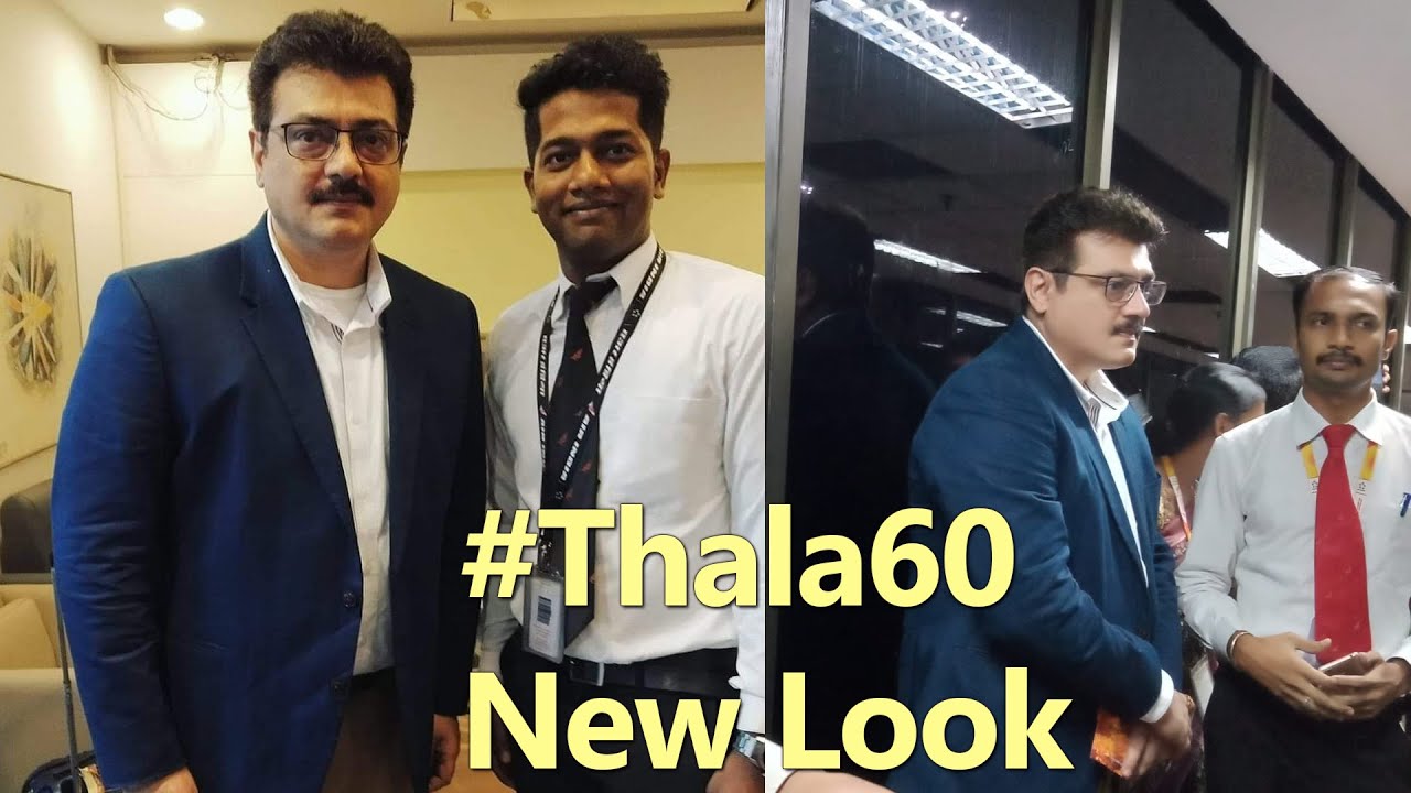 Thala Ajith Kumar New Look, Latest Airport photo for Thala60 movie