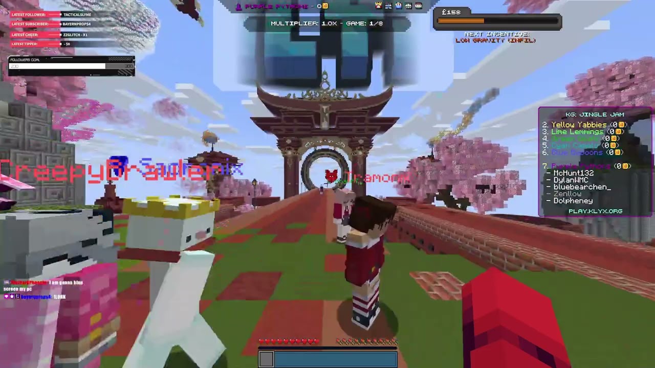 CUBE X KLYX JINGLE JAM W/ @dolpheney @themcmaster132 @bluebearchen @zenllow | 300 follower goal | !l