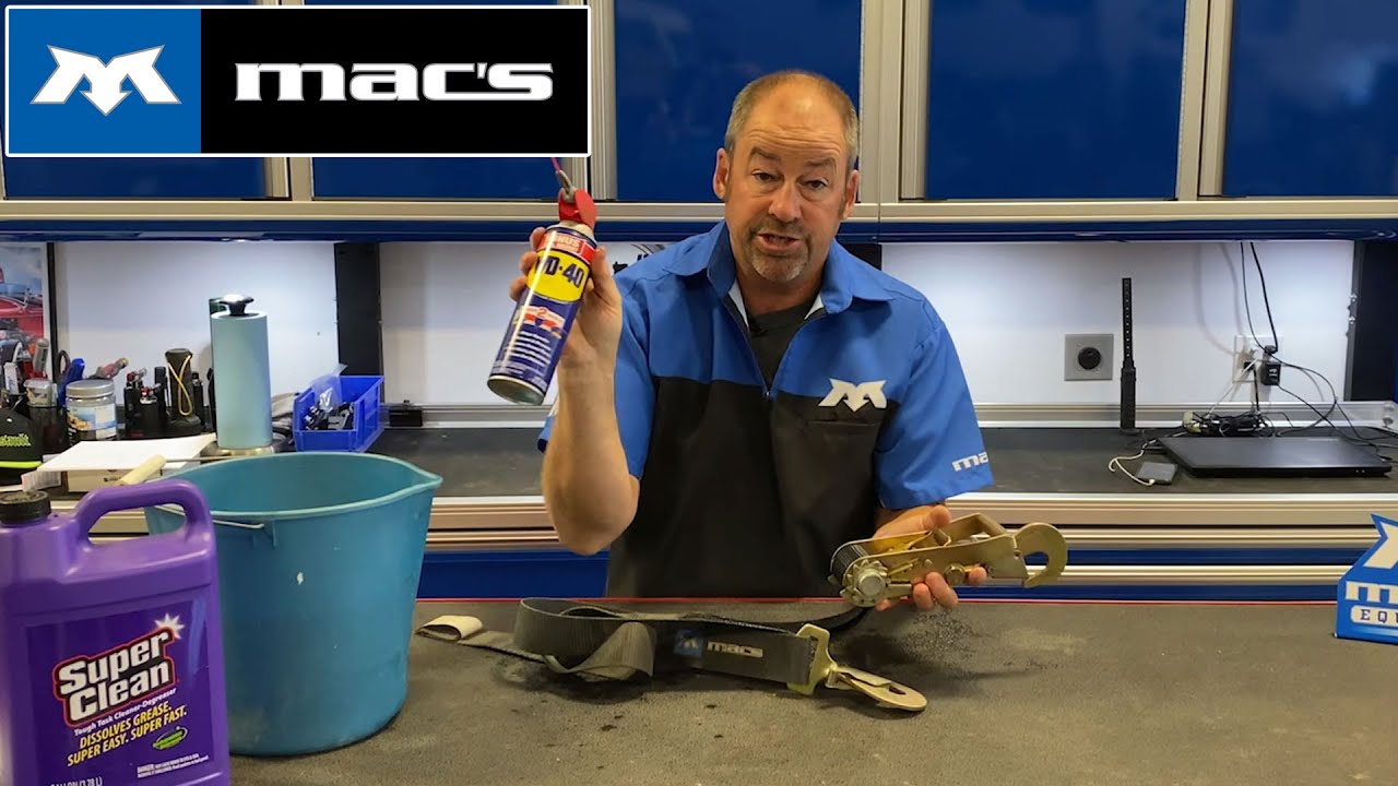 Mac's Minute Episode 7 - How to Clean the Ratchet Handle - Mac's Tie Downs