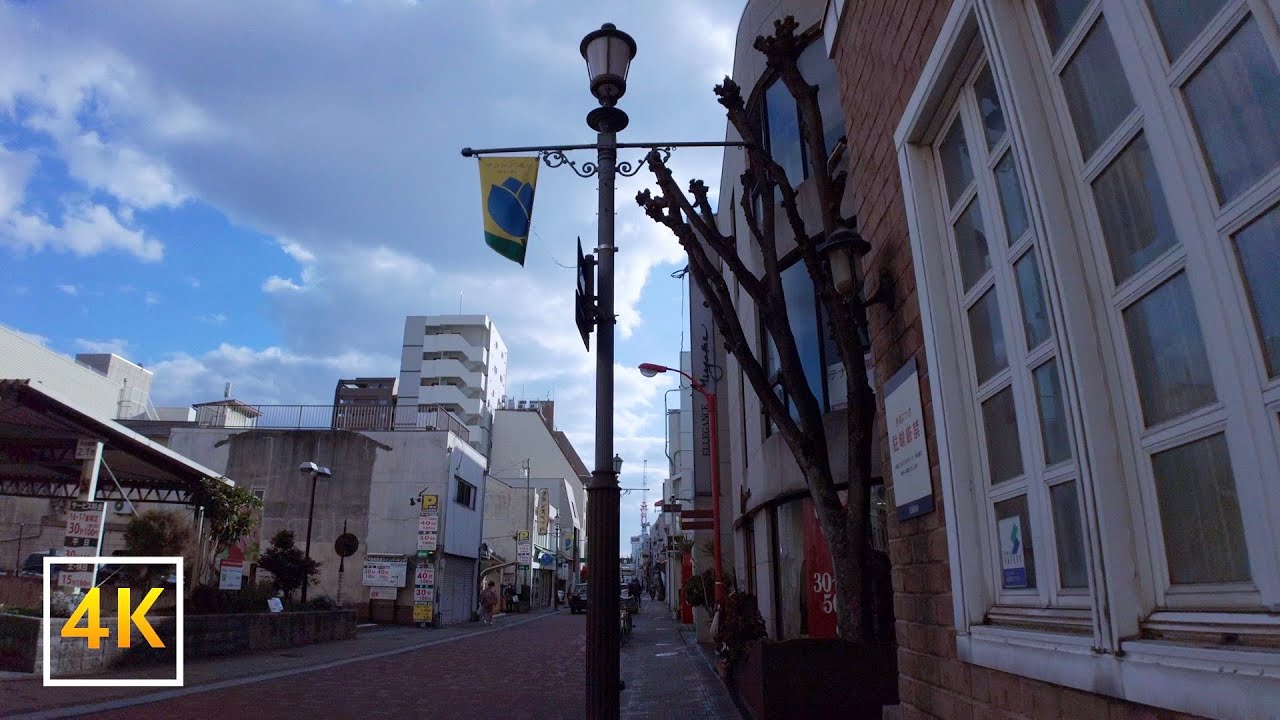 岡山市 - オランダ通りの散策《通しで》 - Stroll through the Holland Street | 4K ASMR + Music | 🇯🇵