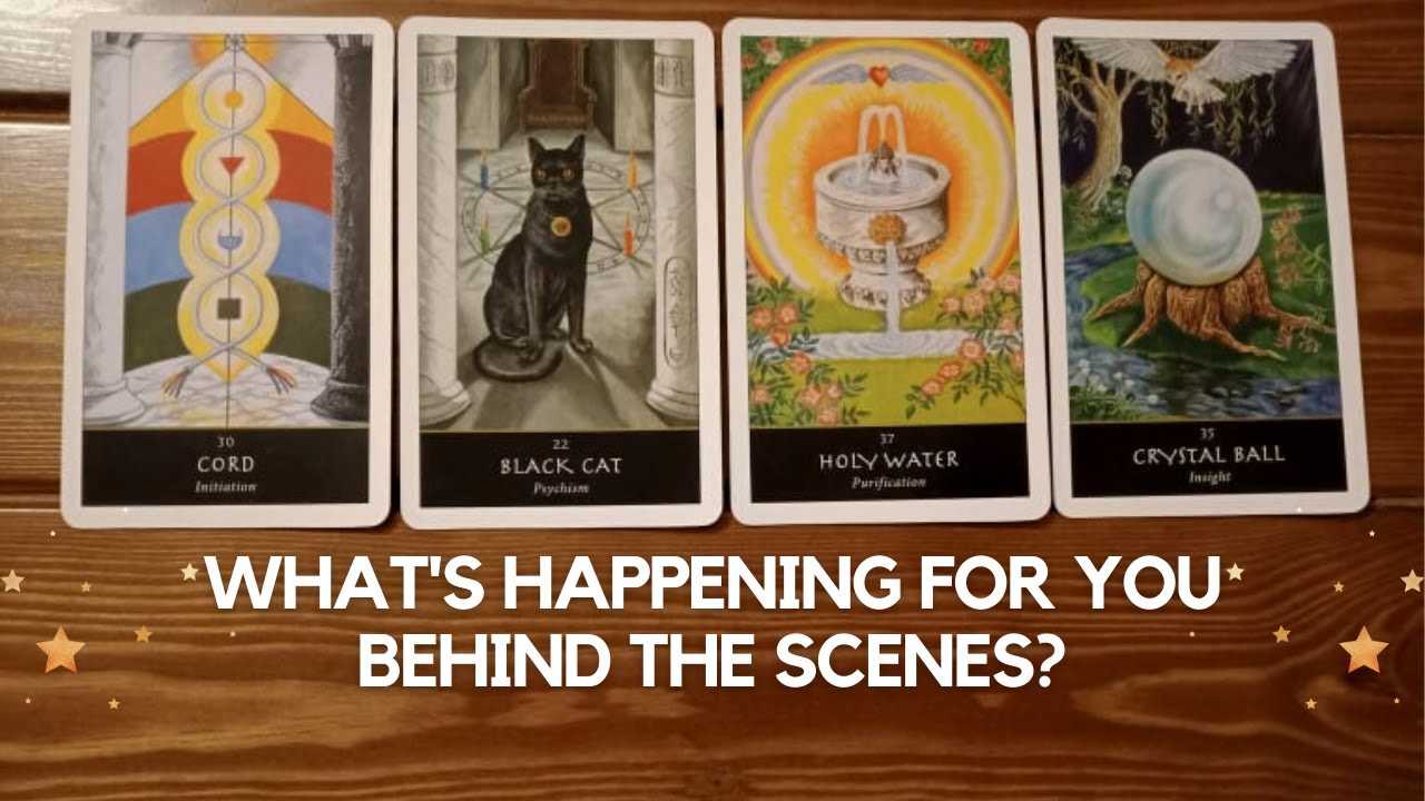 What's happening for you behind the scenes? ✨🤩✨| Pick a card
