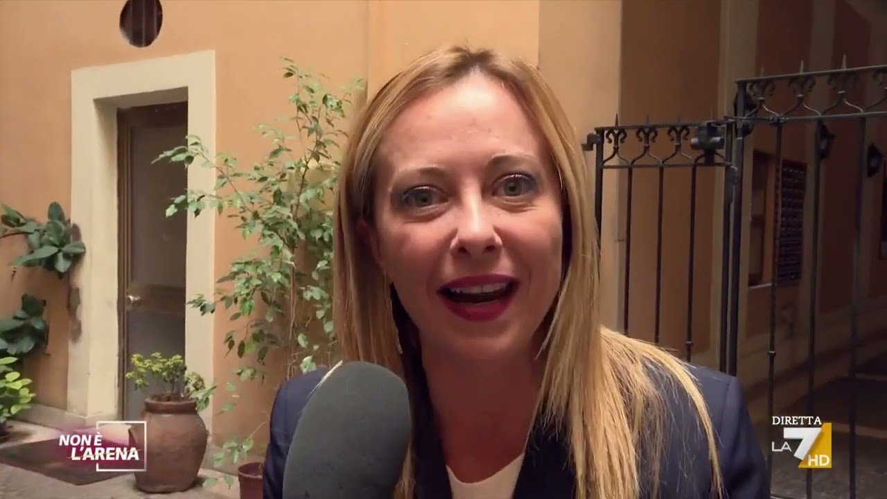 Giletti intervista Giorgia Meloni sull'aborto: 