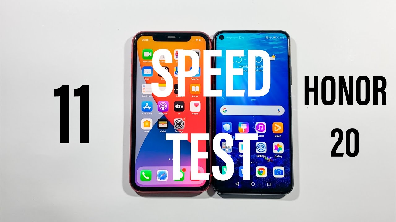 Iphone 11 vs Honor 20 Comparison Speed Test