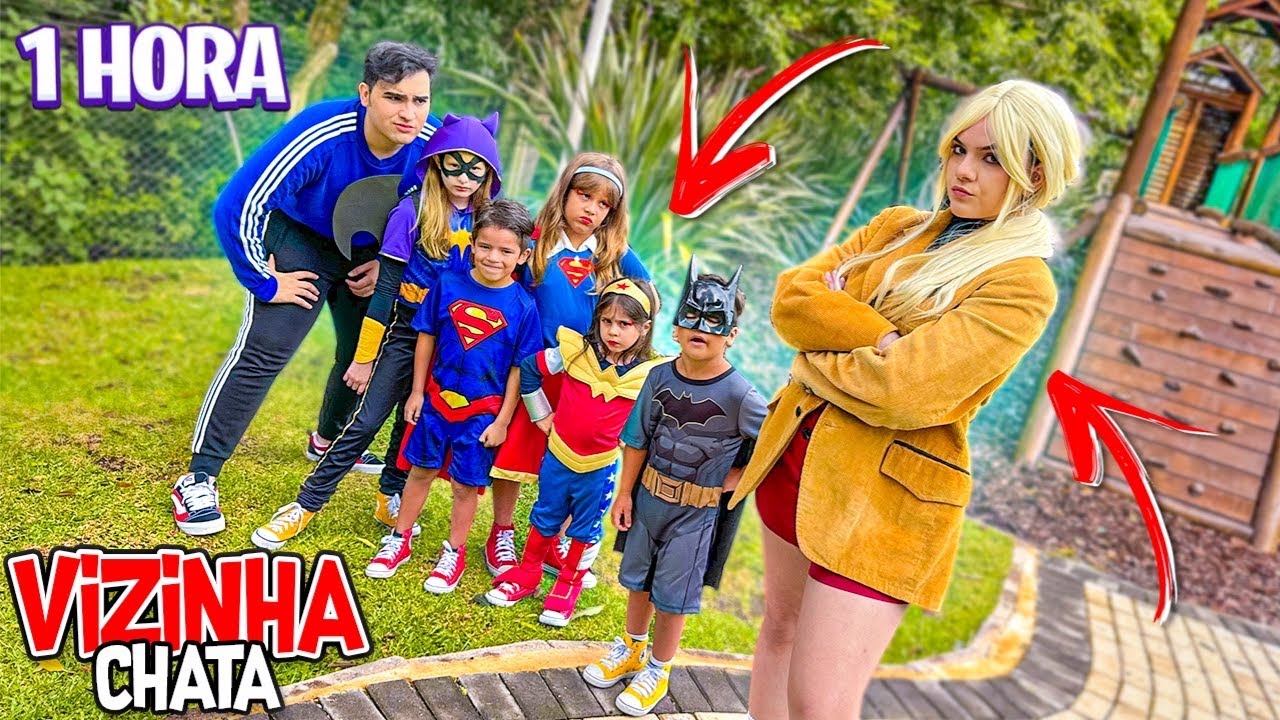 ★ VÁRIOS VÍDEOS DA VIZINHA CHATA VEIO ATACAR TODOS OS FILHOS DOS SUPER HERÓIS EM 24 HORAS ★