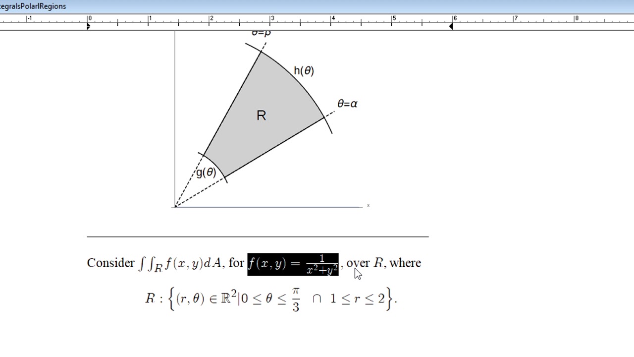 Double Integrals over Polar Regions - Calculus III