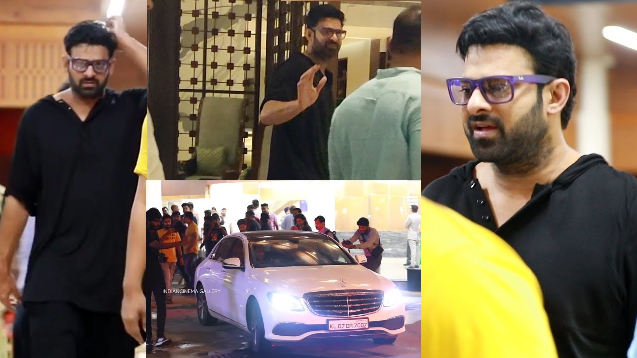 അർദ്ധരാത്രിയിൽ പ്രഭാസിന്റെ മാസ്സ് എൻട്രി - ആദ്യം അമ്പരന്നു പിന്നെ സന്തോഷം| Prabhas at Kochi Airport