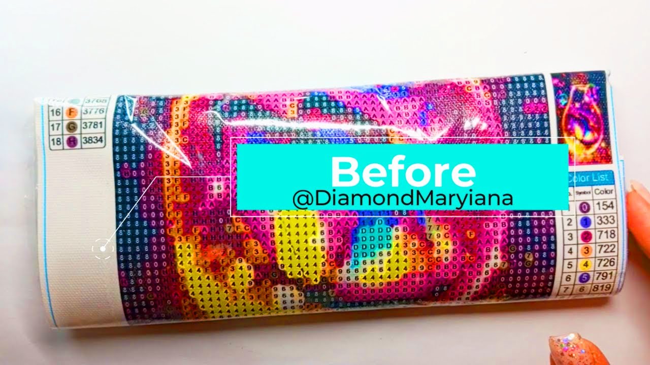 Finished diamond painting (Before&After) | Magic lamp with butterflies