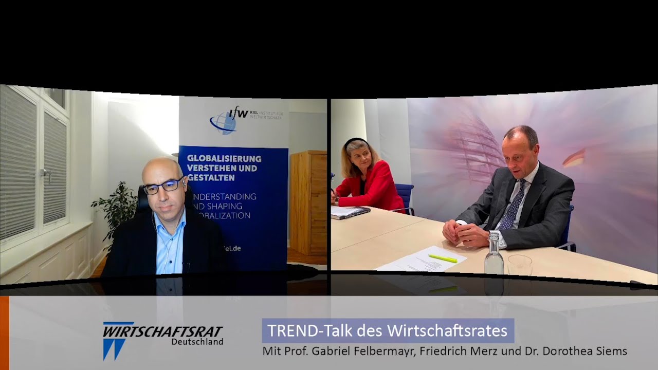 Liveaufzeichnung der Diskussion mit Prof. Gabriel Felbermayr beim Wirtschaftsrat