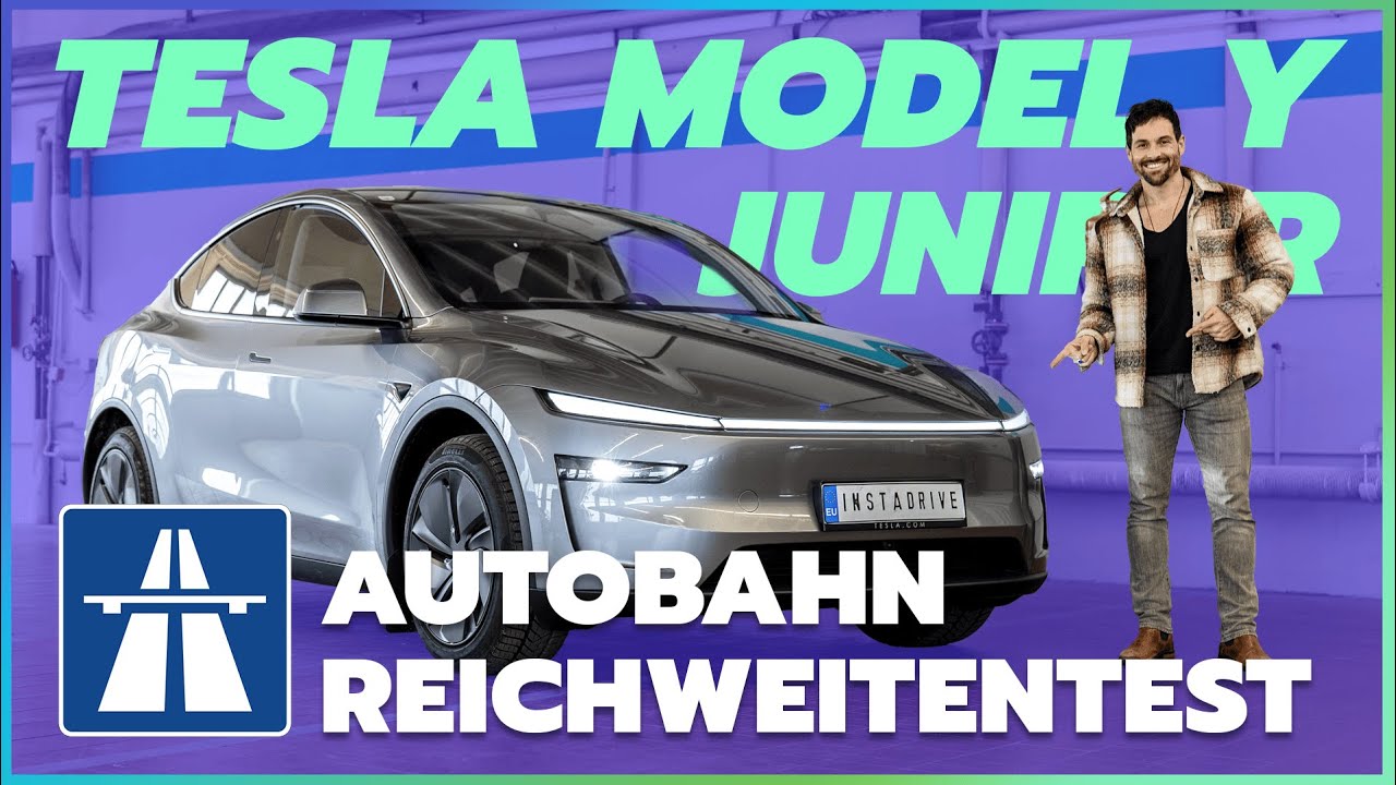 Tesla Model Y Juniper Autobahntest – Reichweite Tesla SUV bei 130, 120 und 100km/h - Reichweitentest