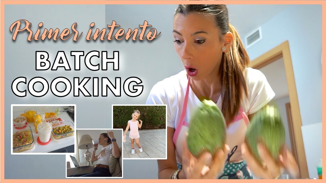 BATCH COOKING en 60 MINUTOS 😬 - PRIMER INTENTO 🔴para COMER de TUPPER una SEMANA | VLOG DIARIO