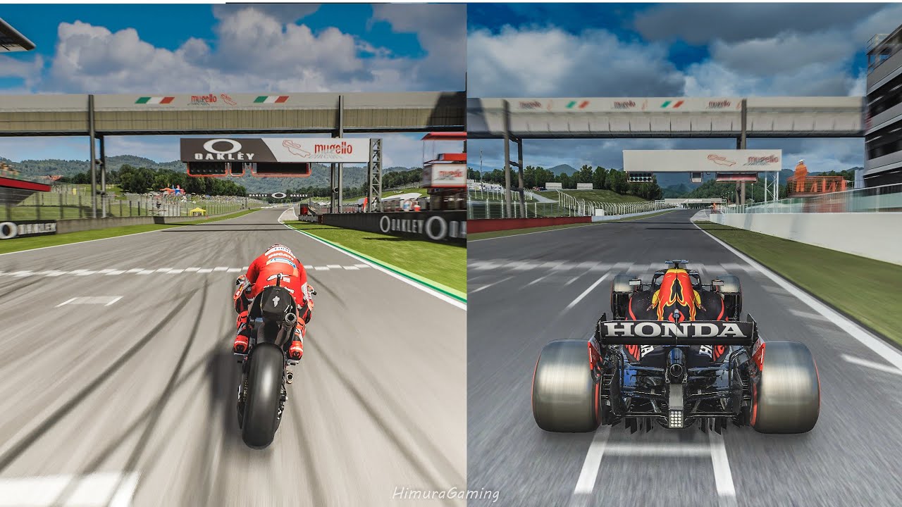 2021 Formula 1 Red Bull Vs MotoGP  Ducati Gp21 | Lap Comparison At Mugello