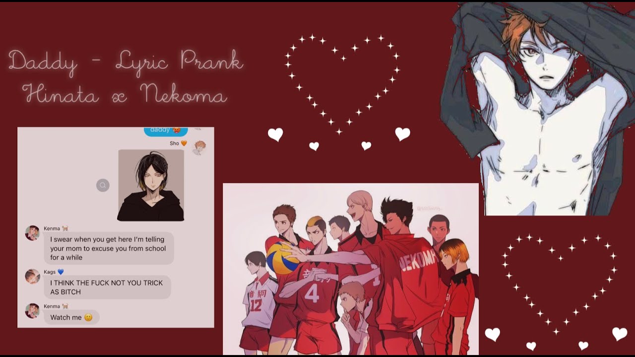 Haikyuu Lyric Prank | Hinata x Nekoma | Ft. Hinata Harem | Daddy - SAKIMA | Team Series