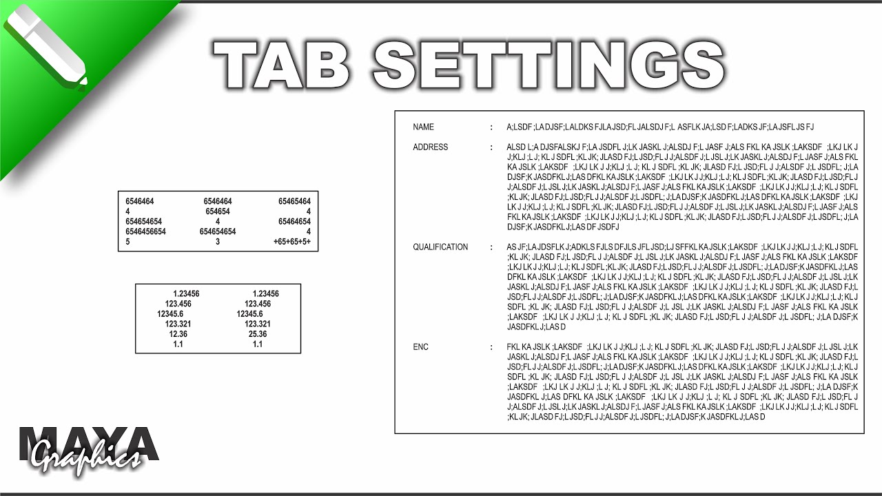 Master Tab Settings in CorelDRAW | Perfect Text Alignment Made Easy!