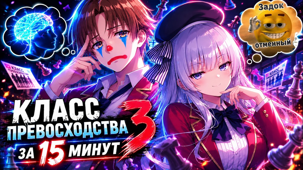 КЛАСС ПРЕВОСХОДСТВА 3 ЗА 15 МИНУТ // Classroom of the Elite 3 // [Переозвучка]