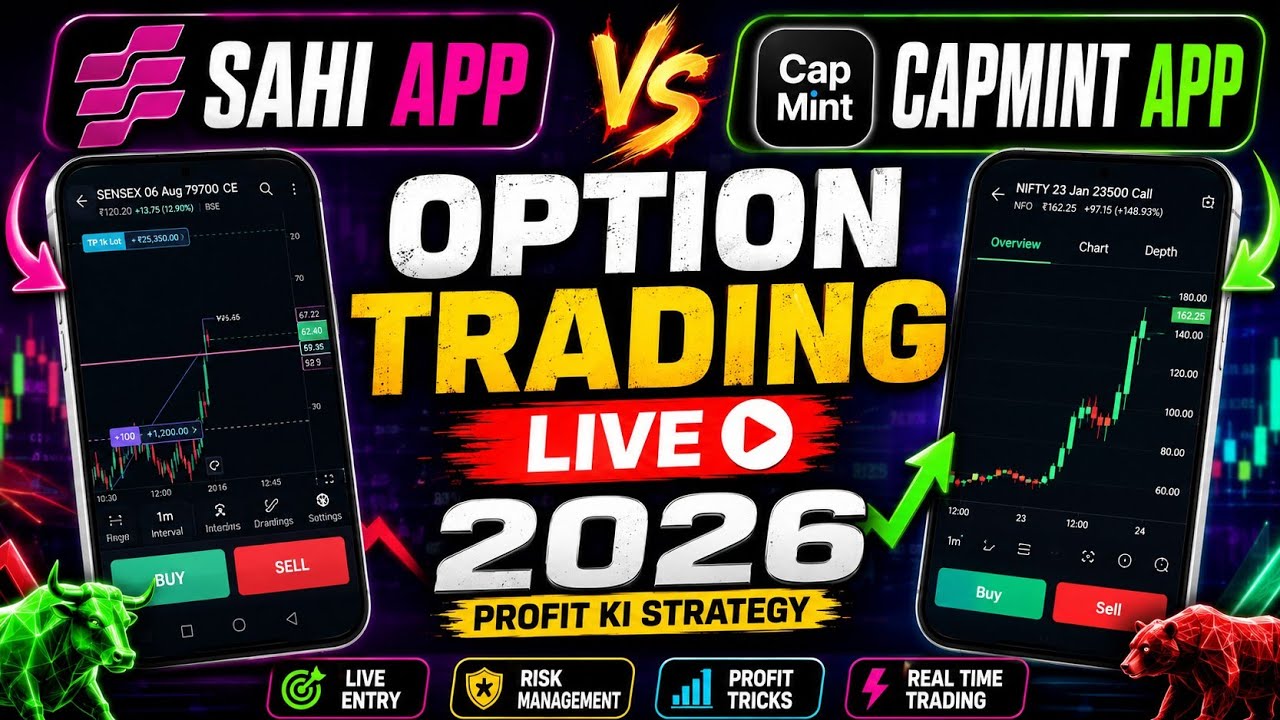 Capmint App & Sahi App Live Option Trading 2026 |
