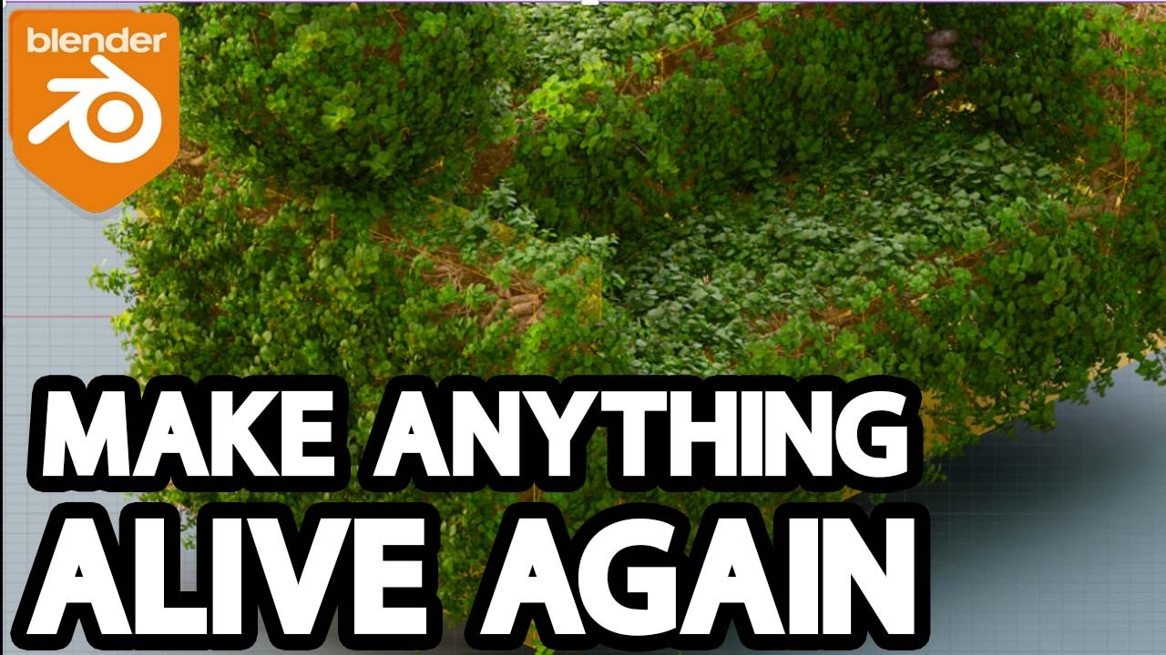 New Blender Addon For Converting Anything to Trees & Bushes | Topiary Generator