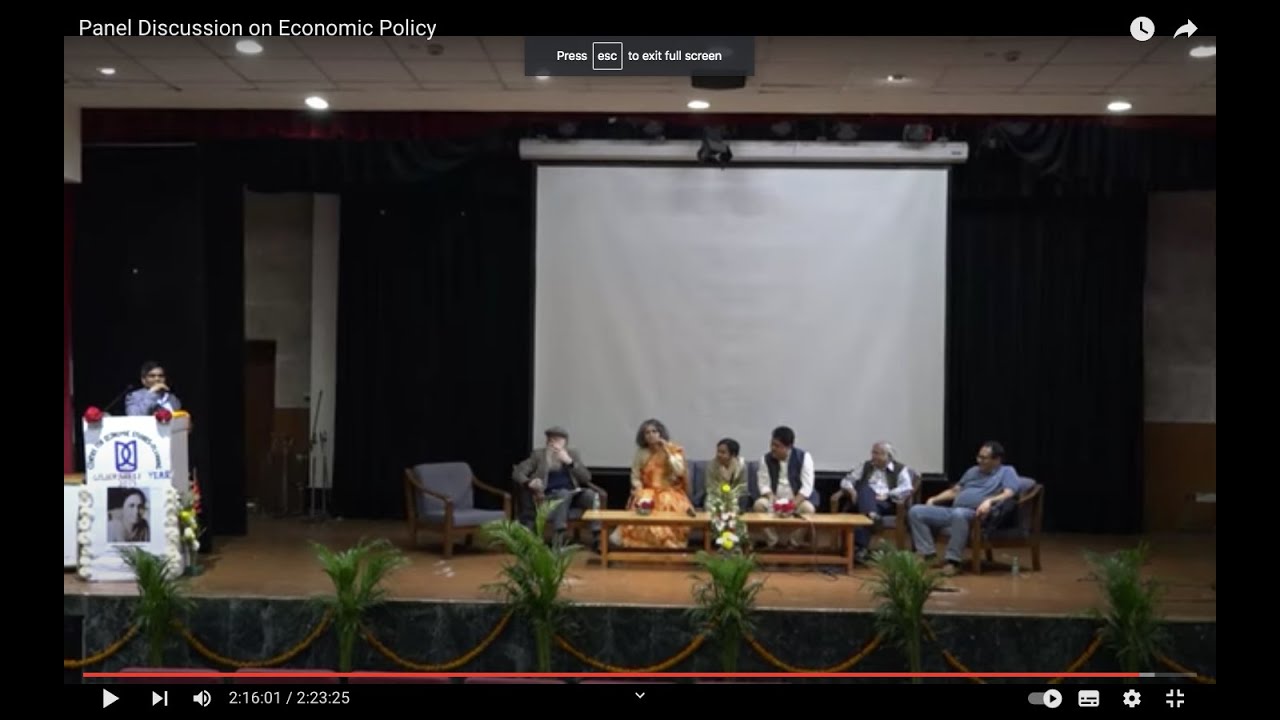 Panel Discussion on Economic Policy