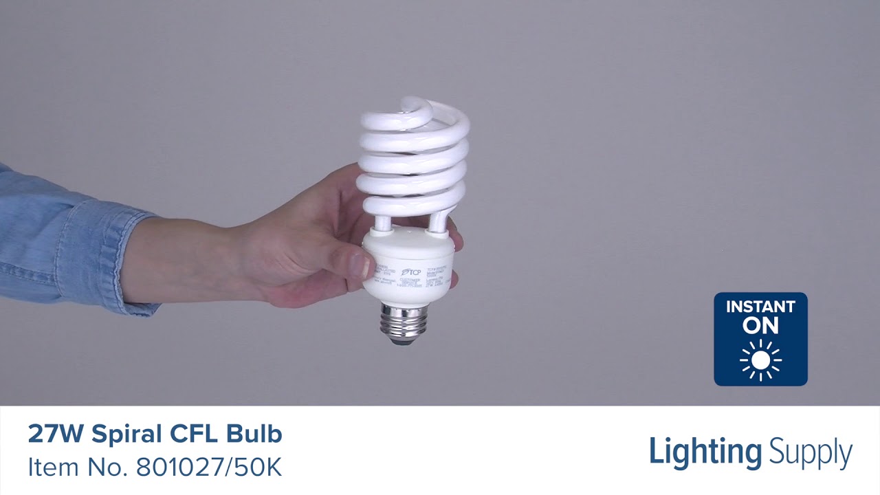 TCP 27W Spiral CFL Bulb (801027/50K)