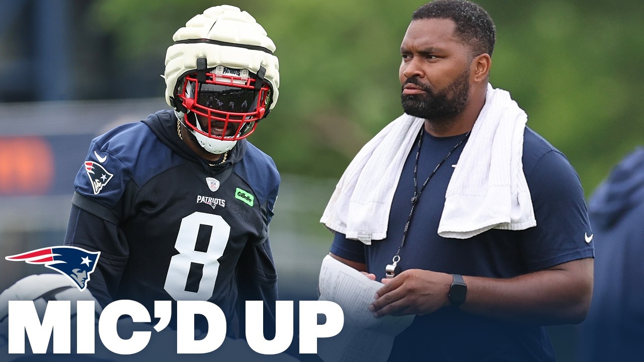 MIC&rsquo;D UP: Jerod Mayo & Ja&rsquo;Whaun Bentley at 2024 Patriots Training Camp