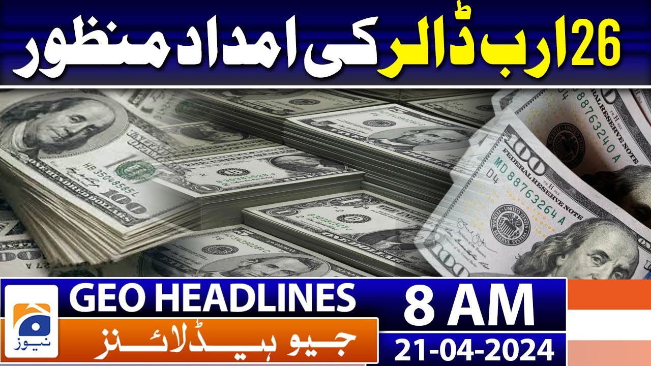 Geo Headlines Today 8 AM | By-elections: Polling gets underway for 21 seats | 21st April 2024