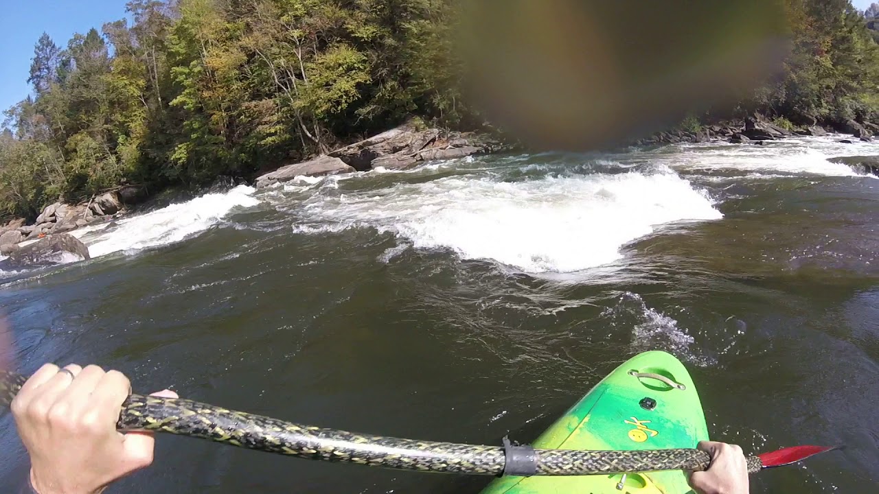 Bad line on Upper Gauley's Iron Ring rapid