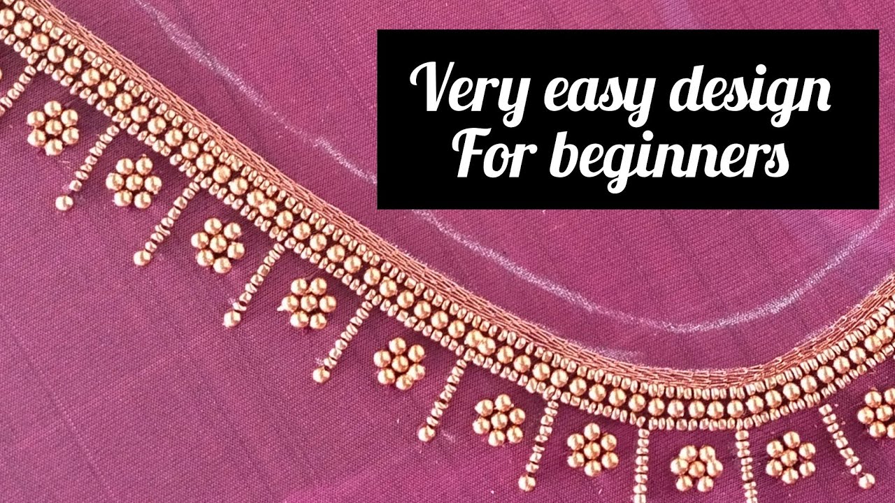 Very easy aari work for beginners