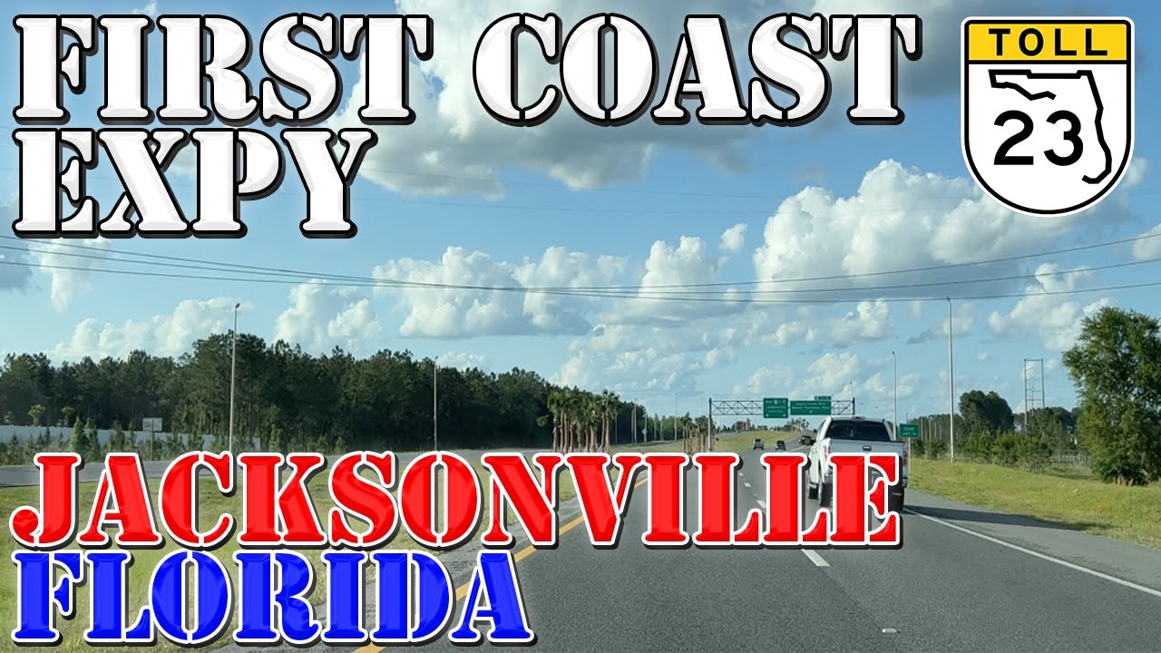 FL 23 North - First Coast Expressway - Jacksonville - Florida  - 4K Highway Drive