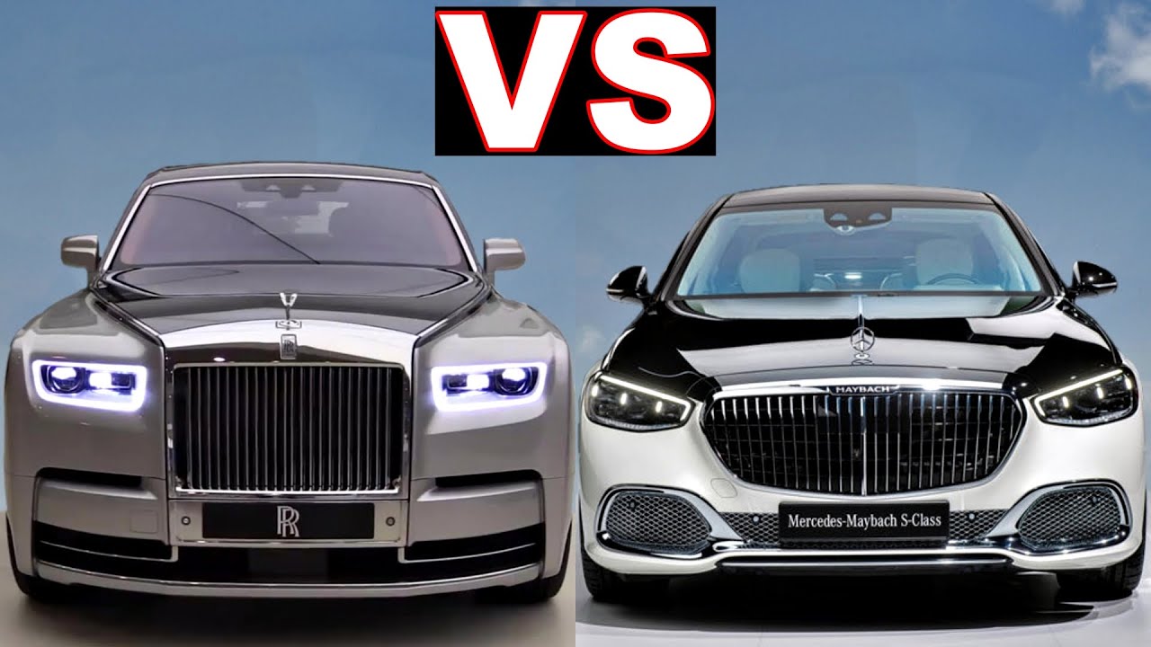 2022 Rolls Royce Phantom vs Mercedes Maybach S Class (2022) $457k, $203k! Ultra-luxurious sedan cars