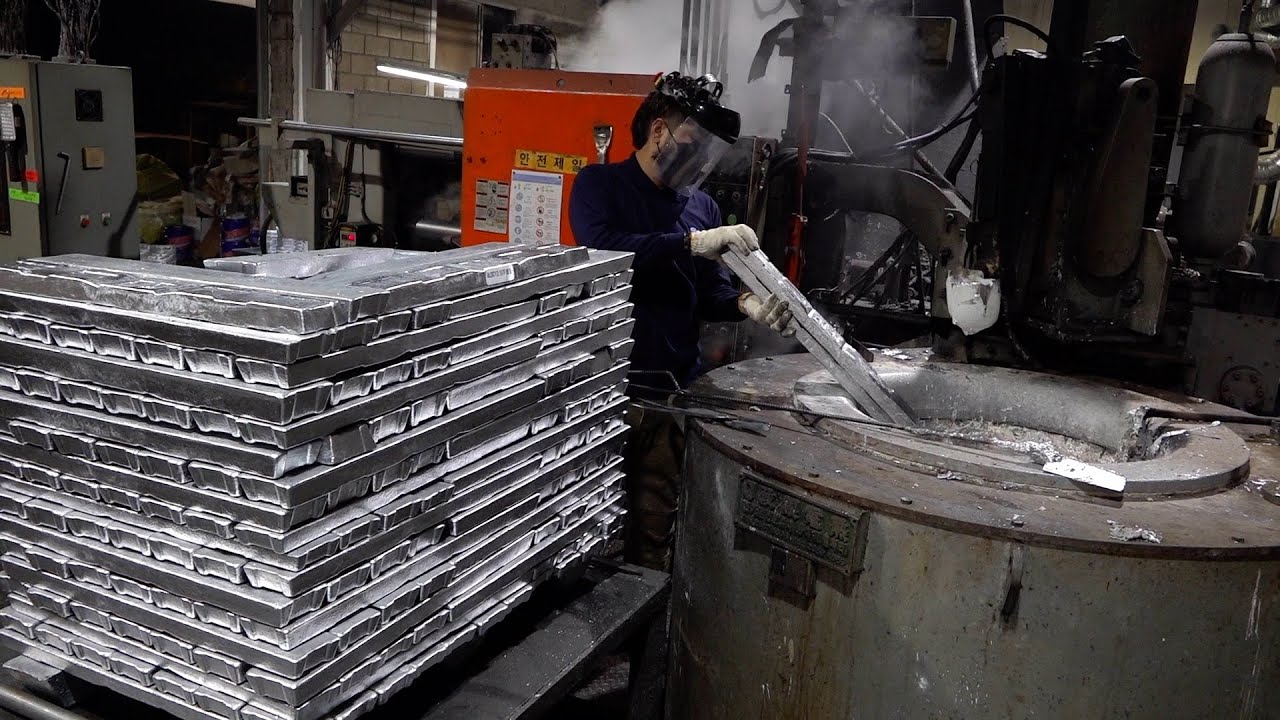 Процесс изготовления формы для тайяки. Корейский завод массового производства сковородок