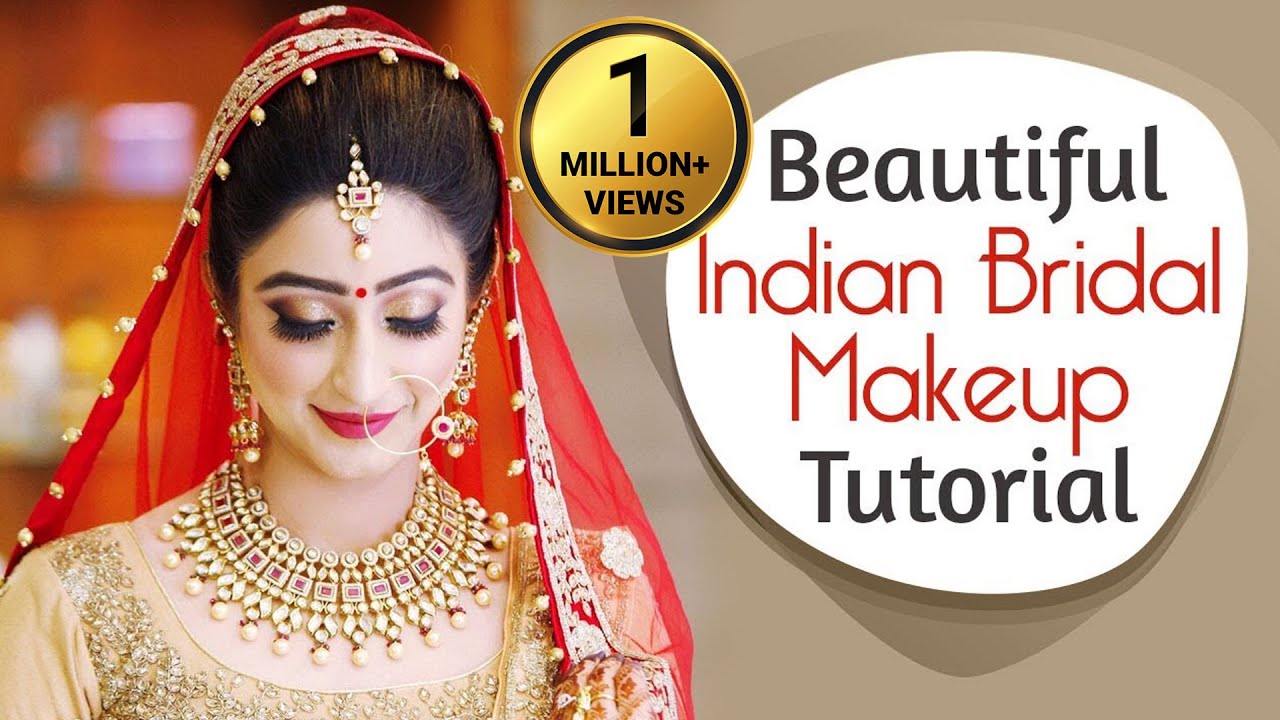 Beautiful Indian Bridal Makeup Tutorial | Glittery Eye Makeup For Indian Brides | Krushhh by Konica