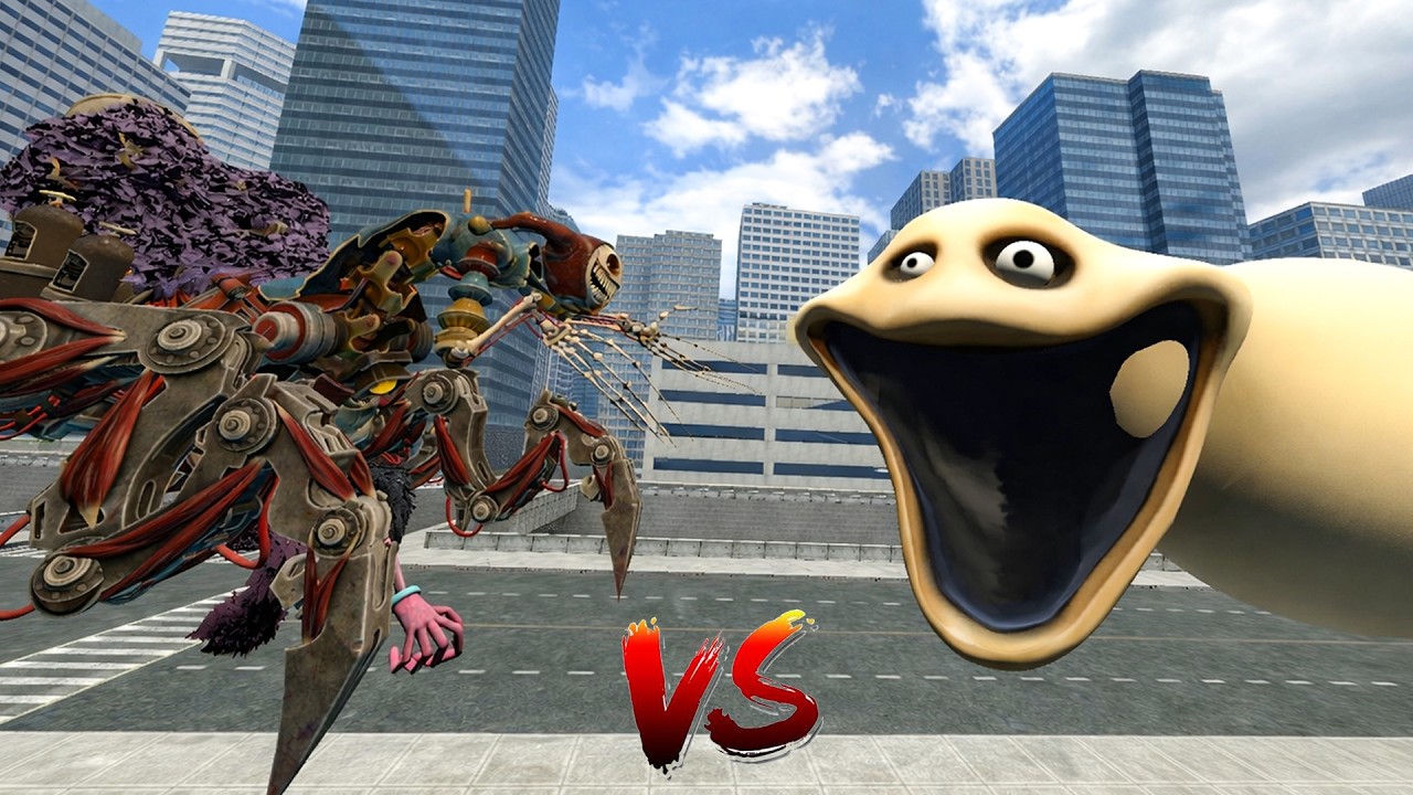 NEW Prototype Chapter 5 vs Hungry Worm – Full Battle | Garry’s Mod