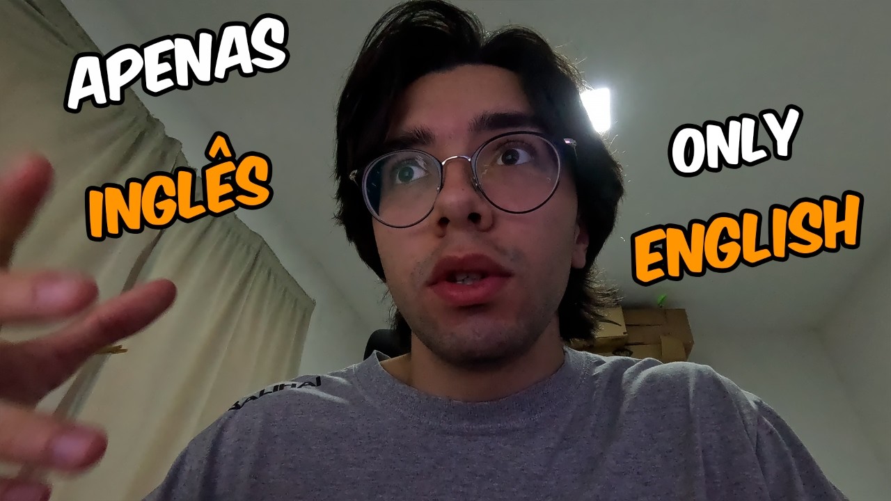 MEU PRIMEIRO VÍDEO FALANDO APENAS EM INGLÊS! (sendo brasileiro)