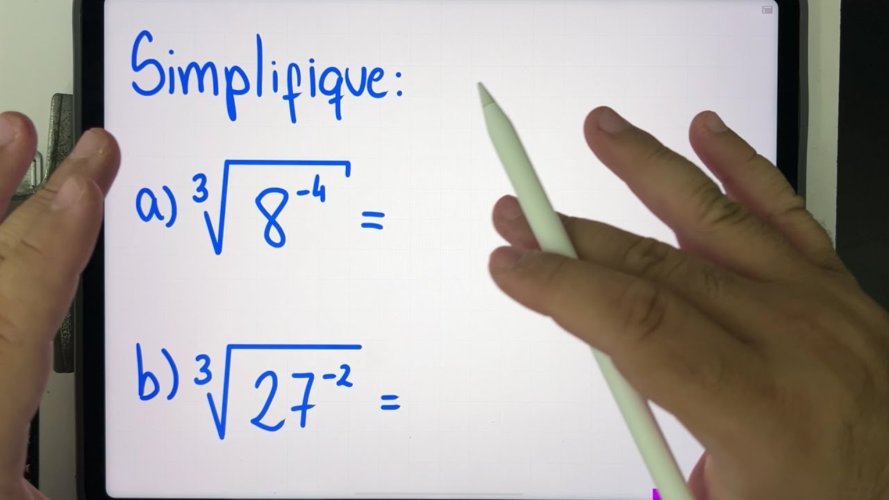 🤯 Simplificação de RAIZ CÚBICA e Radicando com Expoente Negativo | Você consegue resolver?