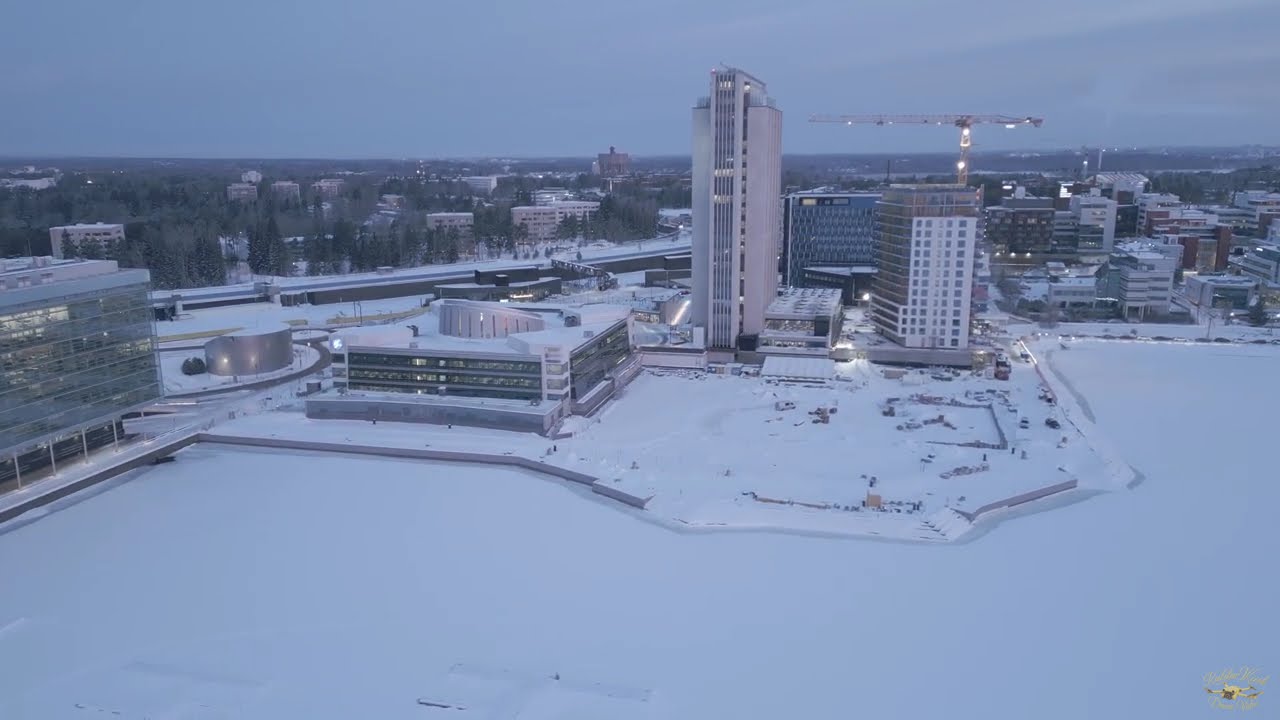 Keilaniemen tornitalot ilmasta  23 02 2026