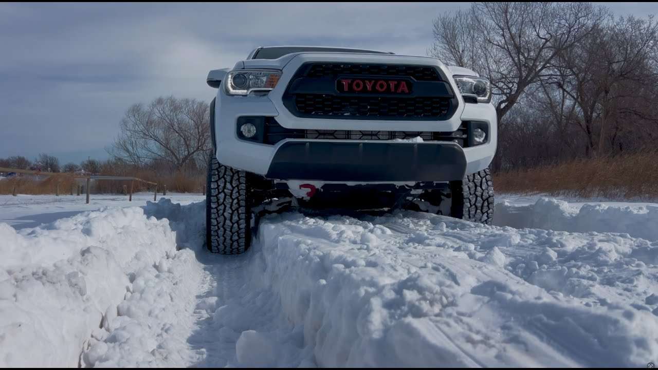 This deep snow scared me, but nothing seems to be able to stop the mighty Tacoma!