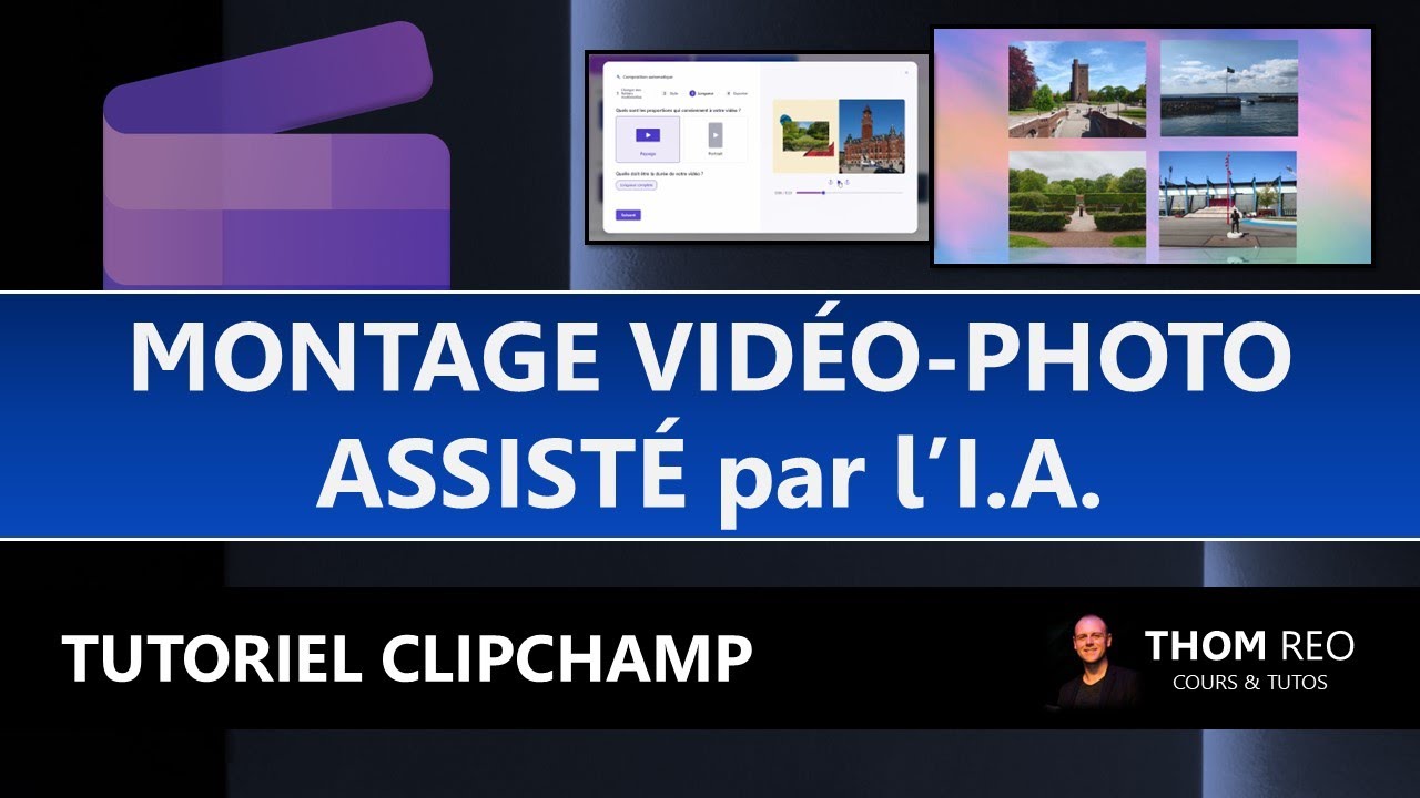 R&eacute;aliser un MONTAGE AUTOMATIQUE avec l'INTELLIGENCE ARTIFICIELLE (IA) - Tuto Clipchamp