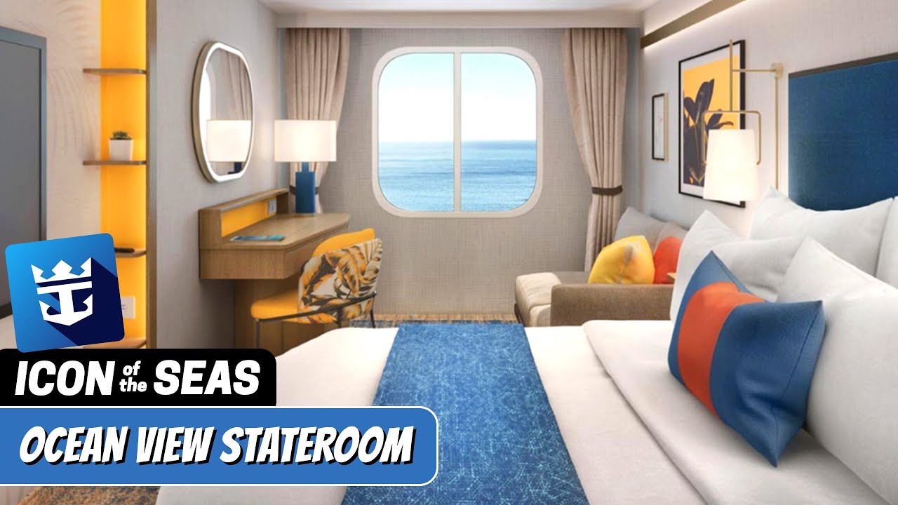 Icon of the Seas | Ocean View Stateroom Walkthrough Tour | Royal Caribbean 2024 | 4k